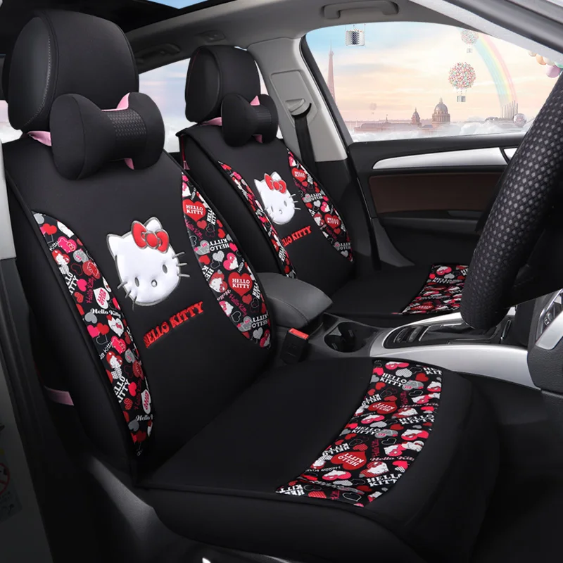 Cartoon Auto Stoelhoezen Leuke Autostoeltjes Kussens Set Vier Seizoenen Auto Kussen Universeel Voor Alle Auto Styling Meisjes Accessoires Cartoon Auto Stoelhoezen Leuke Autostoeltjes Kussens Set Vier Seizoenen Auto Kussen Universeel Voor Alle Auto Styling Meisjes Accessoires