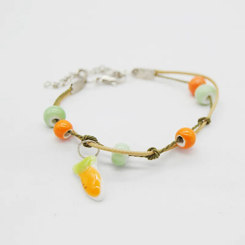 

2017 Original vintage Ceramics cat beads Girl Bracelet Good Lucky Bracelet cute rabbit Lover Bracelet Lovers Lucky Jewelry gift