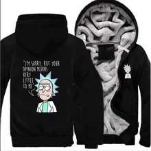 Hot Sale Winter Autumn Hoodies Rick and Morty Cosplay Costume Warm Fleece Coat Sportswear Jacket Hoodie
