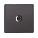 DIY на заказ для настенного выключателя только рамка панели Черная алюминиевая металлическая панель рамка Singel, двойная, тройная, четырехместная панель