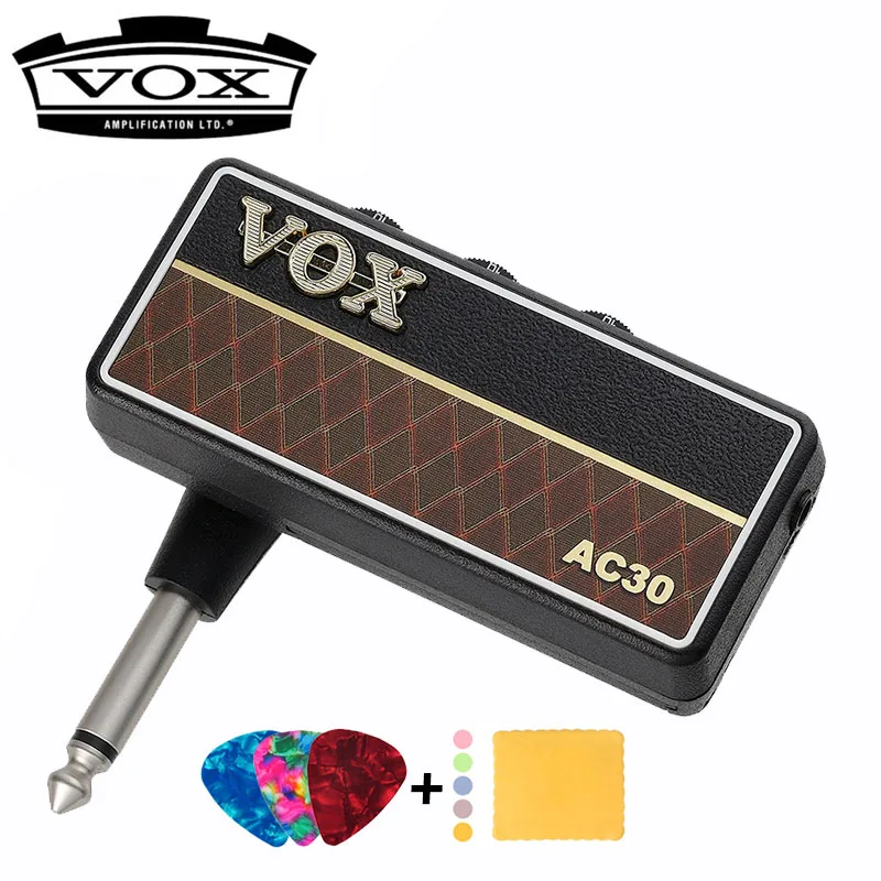 Усилитель для наушников Vox Amplug 2 Guitar/Bass, все модели-AC30, Classic Rock, Metal, Bass, Clean, Blues, Lead - Цвет: AC-30