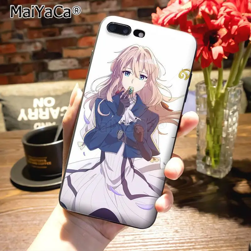 MaiYaCa Violet Evergarden Аниме Цветной рисунок аксессуары для телефонов Чехол для Apple iPhone 8 7 6 6S Plus X 5 5S SE 5C Чехол - Цвет: 2