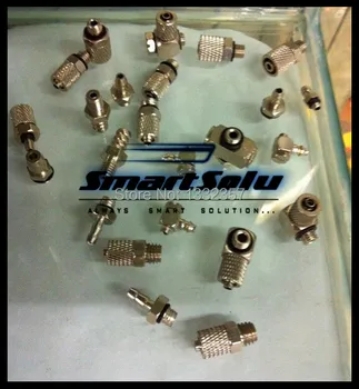 

Free shipping 10pcs/lot Type M-5AU-4 pneumatic air Fitting M5 thread hose barb connector for 4mm tube mini type connector