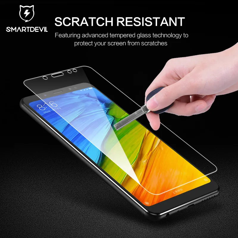 SmartDevil 9D закаленное стекло для Xiaomi Mi 5 5X 5s 5s Plus redmi 5A 5 Plus защита экрана 2.5D покрытие против отпечатков пальцев