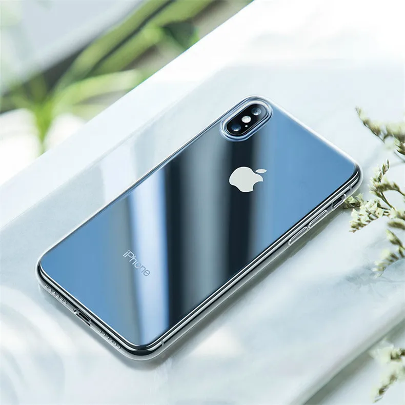 Luxury Glass Phone Case For iPhone 11 Pro XS MAX XR X Transparent Tempered Glass Soft Edge Cover For iPhone 7 8 6 6S Plus Cases