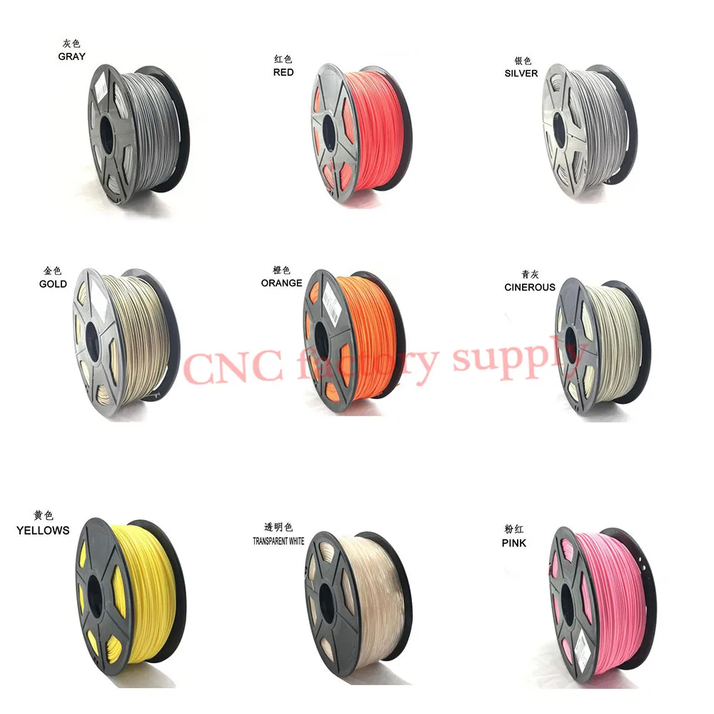 

1KG 3D Printer Filament ABS/PLA 1.75mm Plastic Rubber Consumables Materials For 3D Printer Extruder Pen Accessories for RepRap