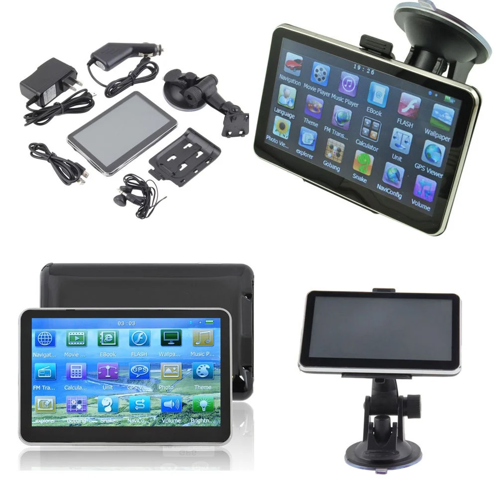 8 ГБ 4 3 дюймовый GPS грузовик навигация MTK Speedcam POI США + Канада Мексика или Европа так