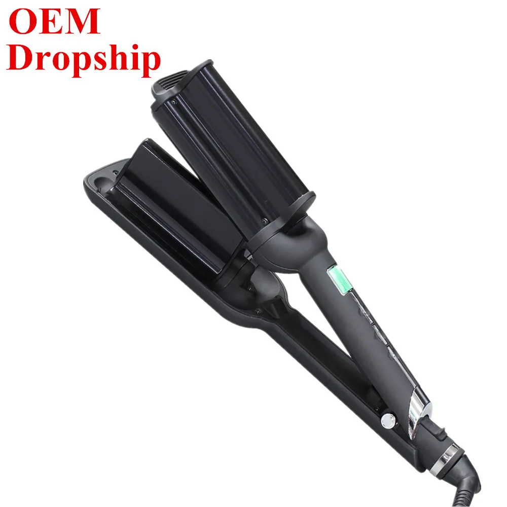 

Hair Curling Irons Ceramic Triple Barrel Big Wave Curlers Big Corrugated Hair Curler Cron Hair Styling Tools for Salon