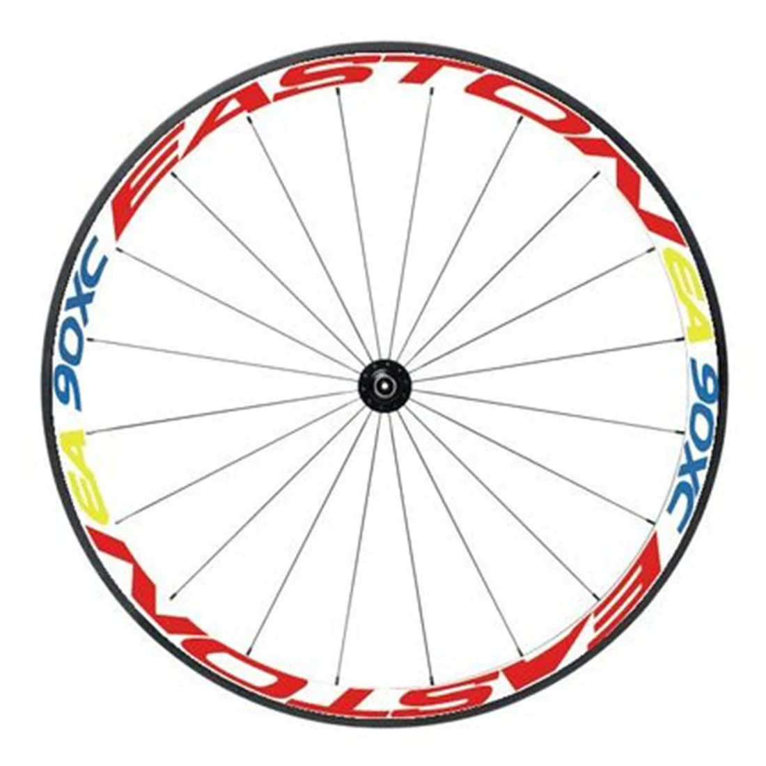 iguardor Bike Bicycle Wheel Rims Light Reflective Stickers Decal - White + Blue