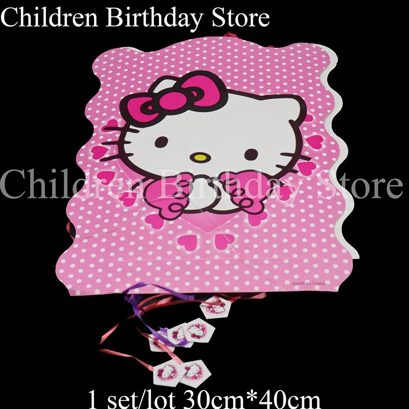 1pcs/lot Hello Kitty Folding Pinata Hello Kitty Theme Birthday Party  Decorations Hello Kitty Pinata Baby Shower Funny Game - Party & Holiday Diy  Decorations - AliExpress