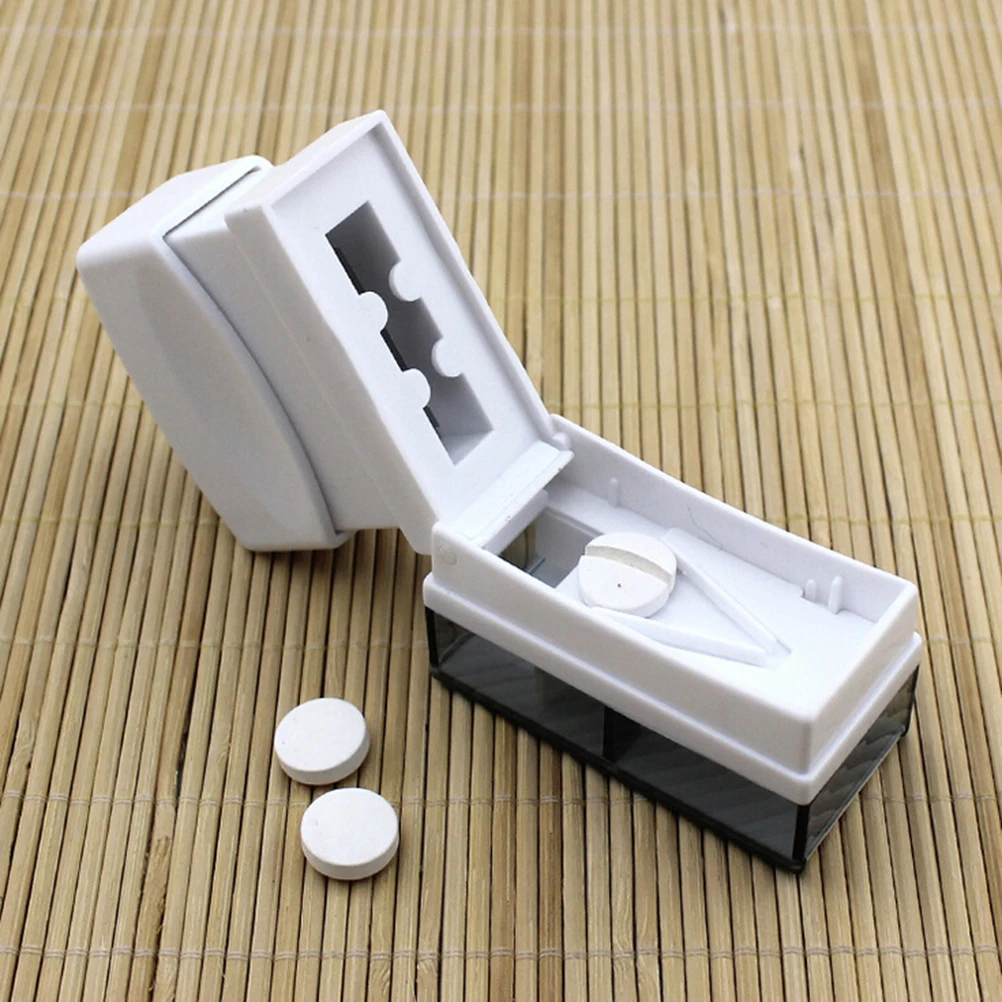 Высокое качество таблетки, капсулы, медицинский препарат Дробилка Измельчитель Сплиттер Резак безопасная коробка для организации домашнего использования в путешествиях
