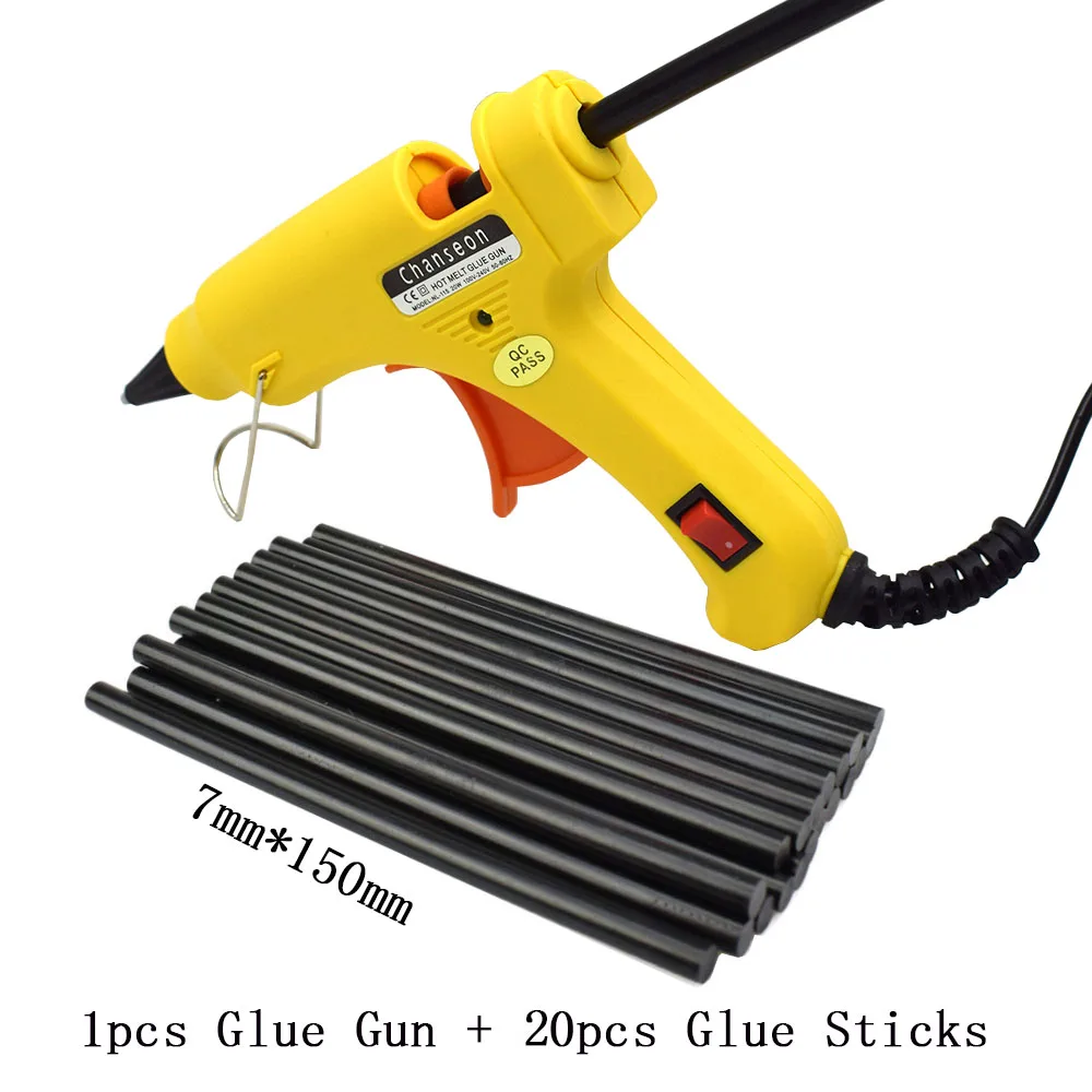 Клеевой пистолет Chanseon 20 Вт ЕС/США с клеевым стержнем 7 мм|hot glue gun|glue gunglue gun 20w |