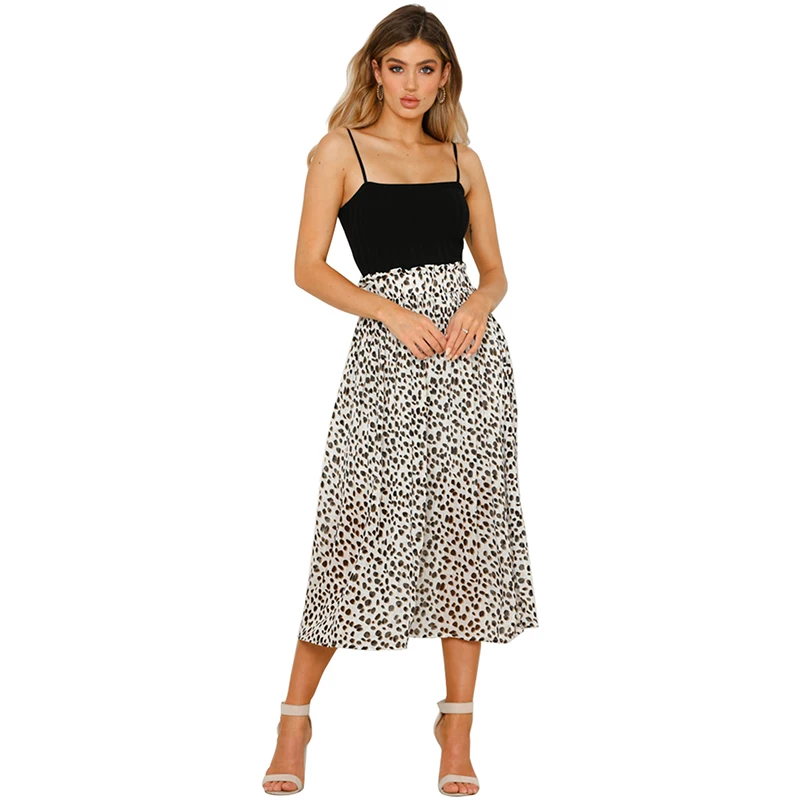 

Elegant Boho Chiffon Long Skirts Womens Casual Morden Print Beach Vacation Summer Skirt Streetwear Jupe Longue Femme Saias 2019