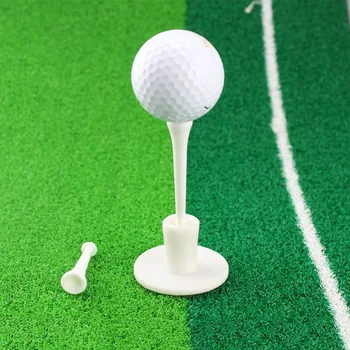 

CRESTGOLF Golf Rubber Tees White Plastic Golf Tees Rubber Holder + 2 tees Golf Practice Tee Golf Accessories