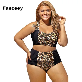 

Fanceey Sexy Bikini Leopard Print Swimwear Women Push Up Bikini Two Pieces Swimsuit Bathing Suit Brazilian Biquini Beach Wear