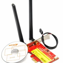 867 Мбит/с 5G+ 300 Мбит/с 2,4 г 802.11ac беспроводной-AC 8265 PCI E Настольный WiFi адаптер+ Bluetooth 4,2 для Intel 8265AC беспроводной карты