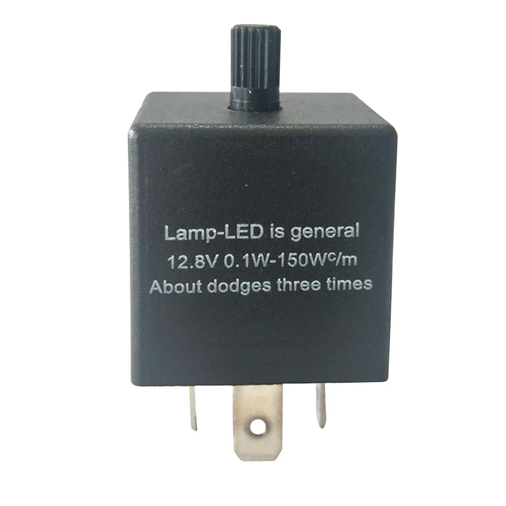 

12V 3-Pin Adjustable LED Car Flasher Relay Fix Turn Signal Hyper Flash Automobiles Switches & Relays