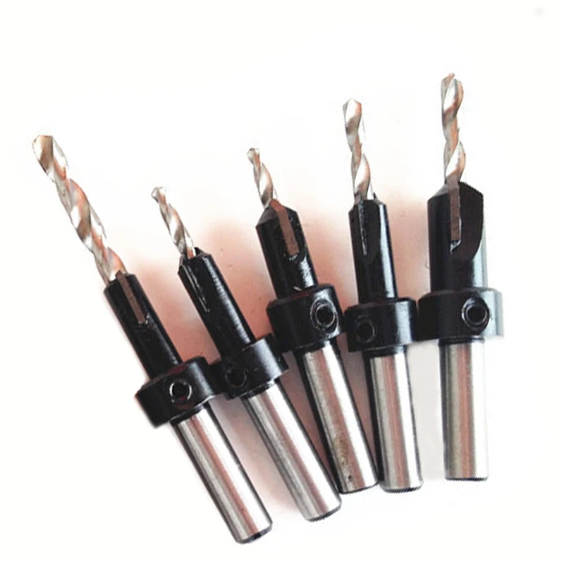 Dia.6-14mm Woodworking Step Drill Bit Tungsten Carbide Drill Bit Alloy Counter Bore Drill Screw Cou