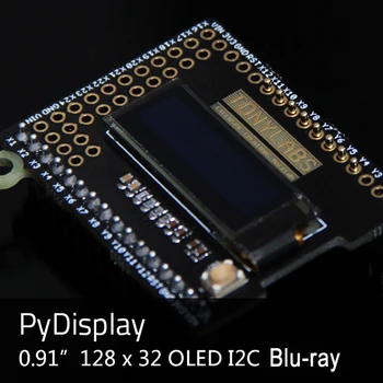 

PyMono OLED 12832 Display for Python Board PyBoard 0.91 inch 128*32 I2C Compatible With PyDisplay Module Screen Diy Kit