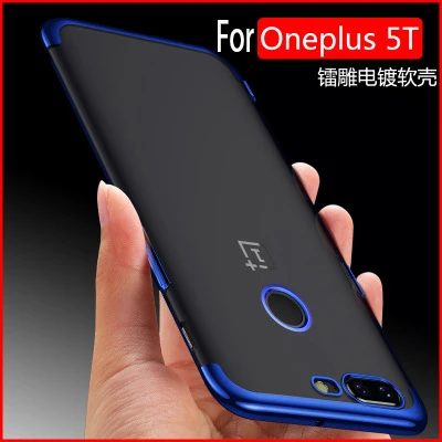 

For OnePlus 5T Case Soft Silicone ultra thin plating transparent Protective Back cover case For One Plus 5t oneplus5t full cover