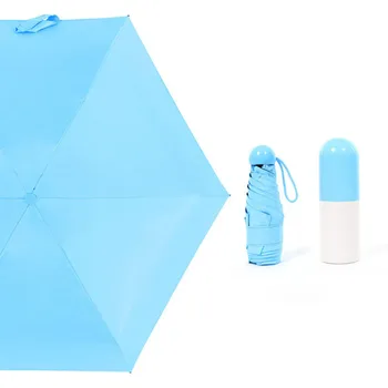 

Mini Capsule Women Umbrella Clear Pocket Anti-Uv Umbrella Windproof Folding Umbrellas Compact Rain Children Umbrellas