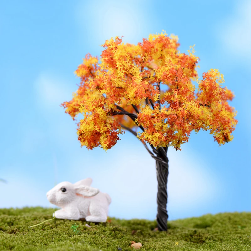 15 видов стилей мини дерево Фея Украшения Сада миниатюры микро пейзаж изделия из смолы фигурка бонсай садовый Террариум аксессуары