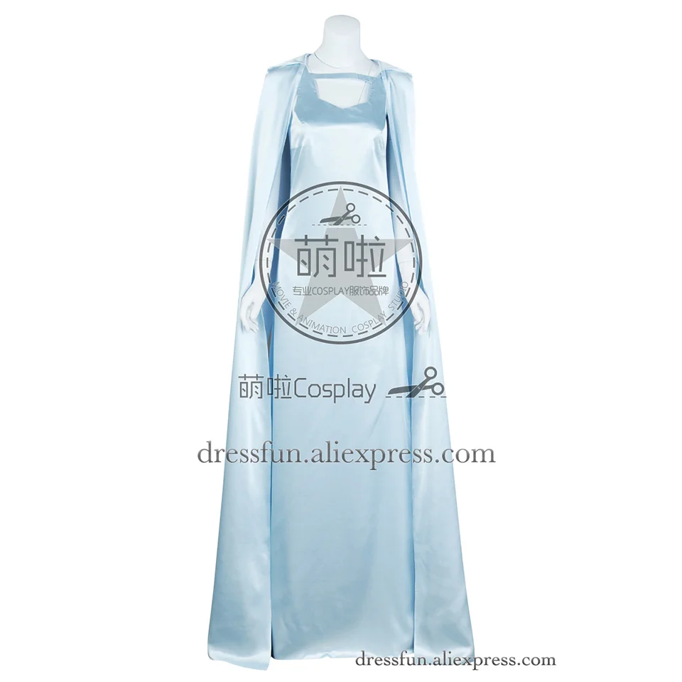 

Game of Thrones Season 5 Cosplay Daenerys Targaryen Costume Blue Dress Uniform Outfits Jumpsuit Halloween Party Fast Shipping