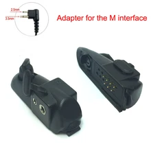 Walkie talkie Audio Adapter For Baofeng BF-9700 BF-A58 BF-UV9R Adapter For M Interface 2Pin Headset Port Accessories