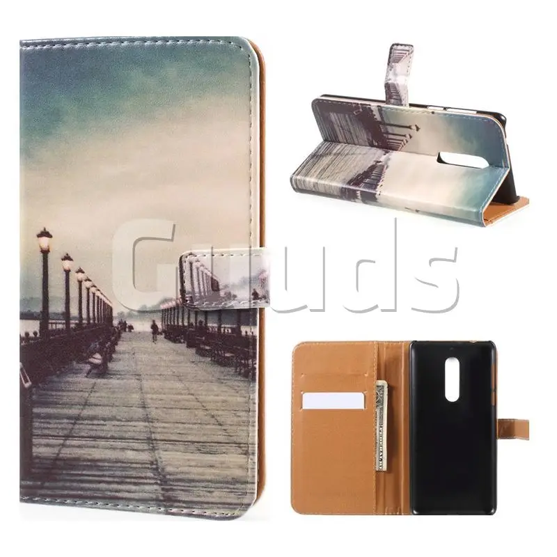 Retro Bridge Leather Wallet Case for Xiaomi Redmi Note 4X
