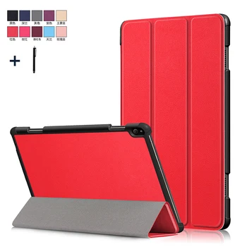 

P10 Case For HUAWEI Tab P10 TB-X705F 10.1'' Slim Stand Flip Leather Cover For Huawei Tab P10 TB-X605F Capa Fundas+Stylus