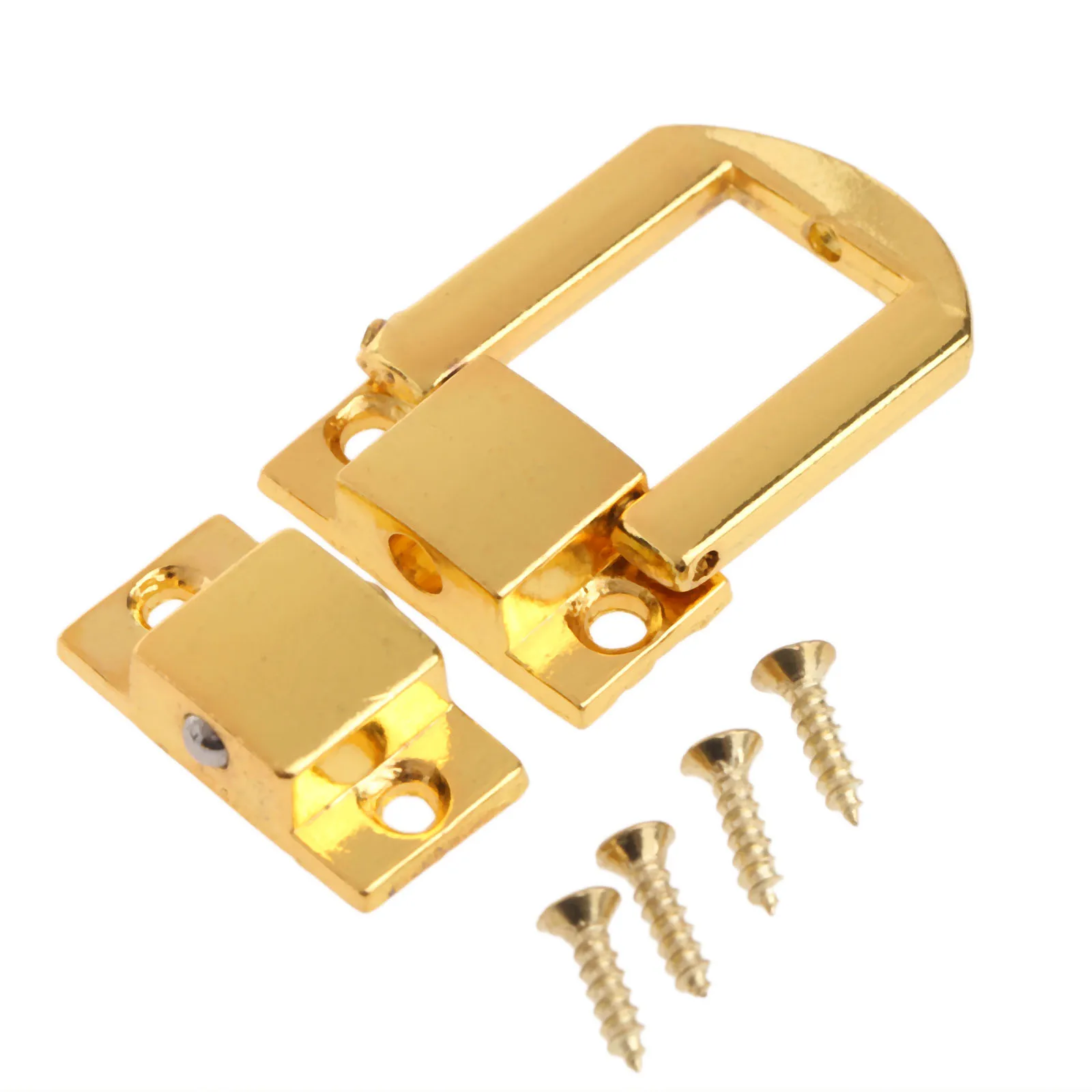 1Pc Antique Bronze/Gold Jewelry Chest Gift Wine Wooden Box Case Toggle Latch Hasp Leather Bag Handbag Purse Lock w/Screw 25x20mm