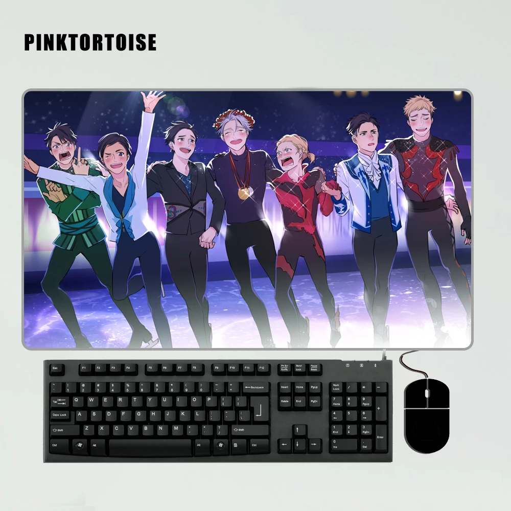 

PINKTORTOISE Mousepad Anime Mouse pad YURI!!! on ICE PLAYMAT CUSTOM Large Mousepad Mat