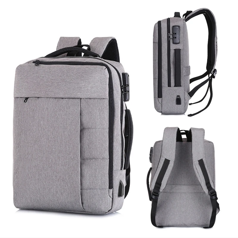 

Fashion School Male Mens Backpack Anti Theft 15.6 Inch Laptop Backpacks Notebook Back Pack USB Charging Bagpack Waterproof Bags