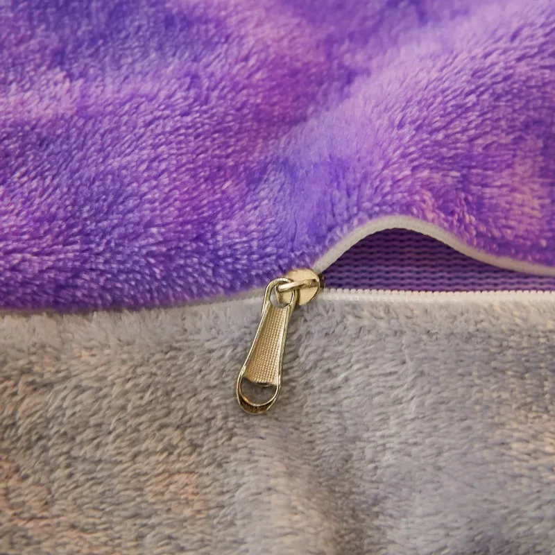 Дисней фиолетовый Минни Маус мягкий фланелевый пододеяльник набор королева Твин зимний комплект постельного белья для детей декор в спальню постельное белье