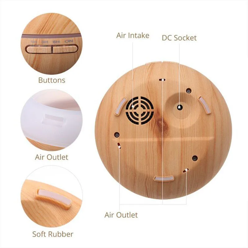 Preise Eworld Luftbefeuchter Ätherisches Öl Diffusor Duftlampe Aromatherapie Elektro Aroma Diffuser Nebel hersteller für Office Home Holz