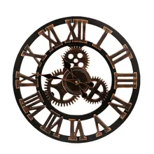 European Wooden Modern Design Decorative Wall Clock Livingroom Watches relogio de parede despertador horloge mural