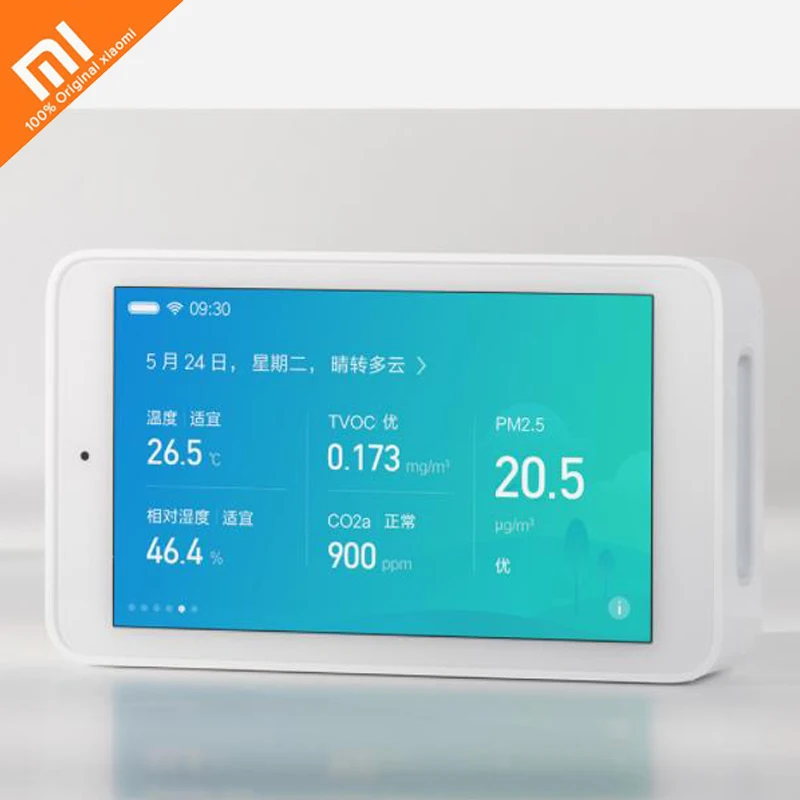 Новейший детектор воздуха Xiaomi Mijia, высокоточный датчик, разрешение экрана 3,97 дюйма, 800*480, интерфейс pUSB, удаленный мониторинг