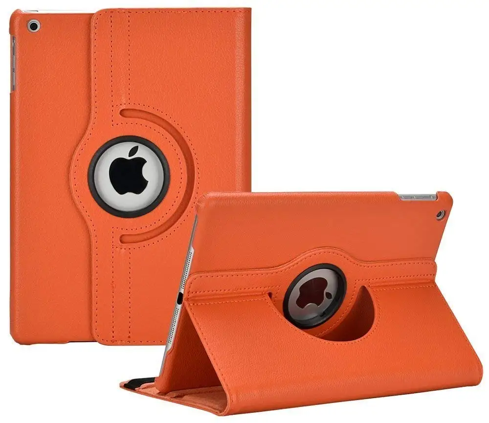 360 Degree Rotating PU Leather Stand Case Cover For iPad Air 2 Auto Wake Up/Sleep Smart