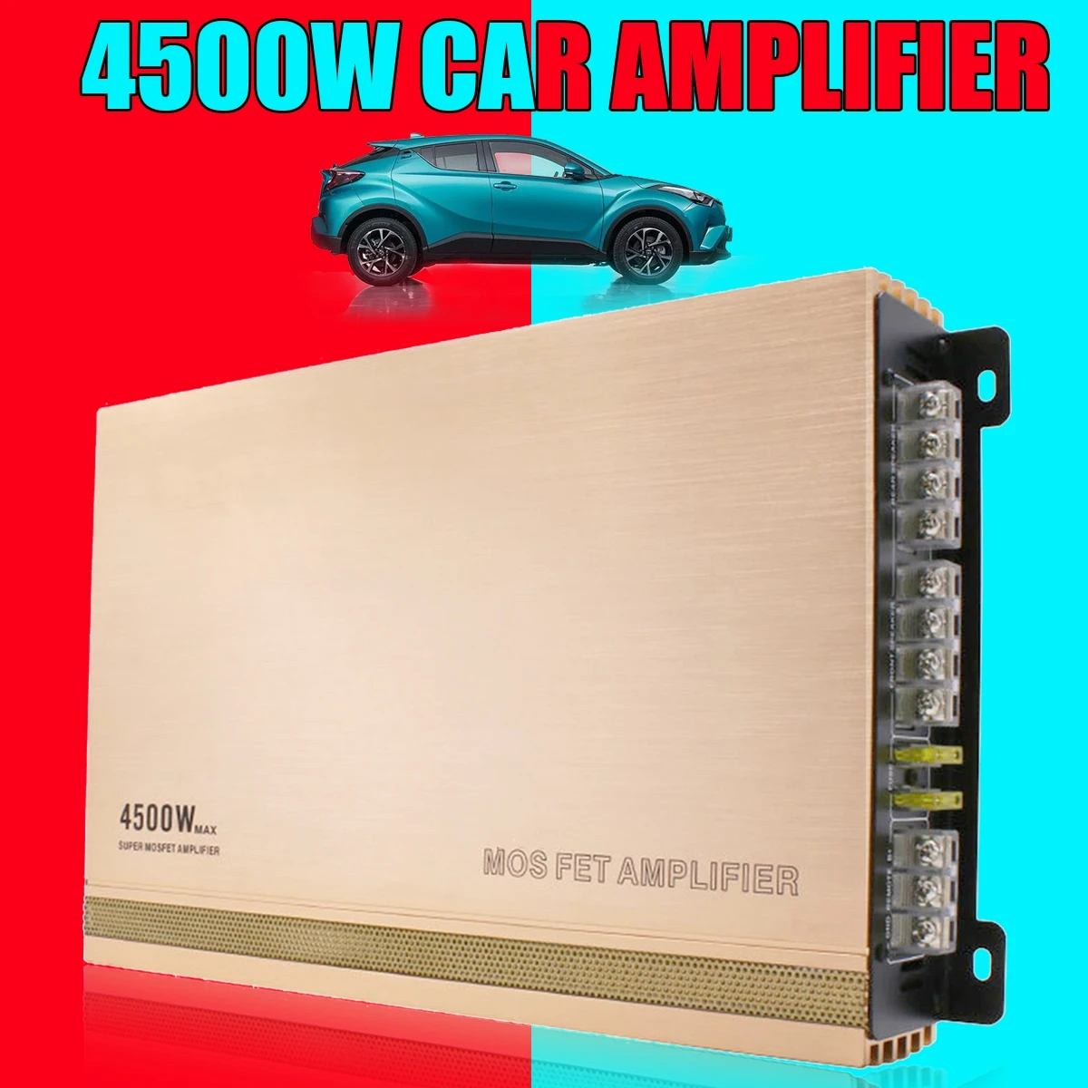 

4500w High Power Aluminum Alloy Car Amplifier Speaker Portable Auto Stereo Player Audio Auto Sound Amplifier Subwoofer For Auto