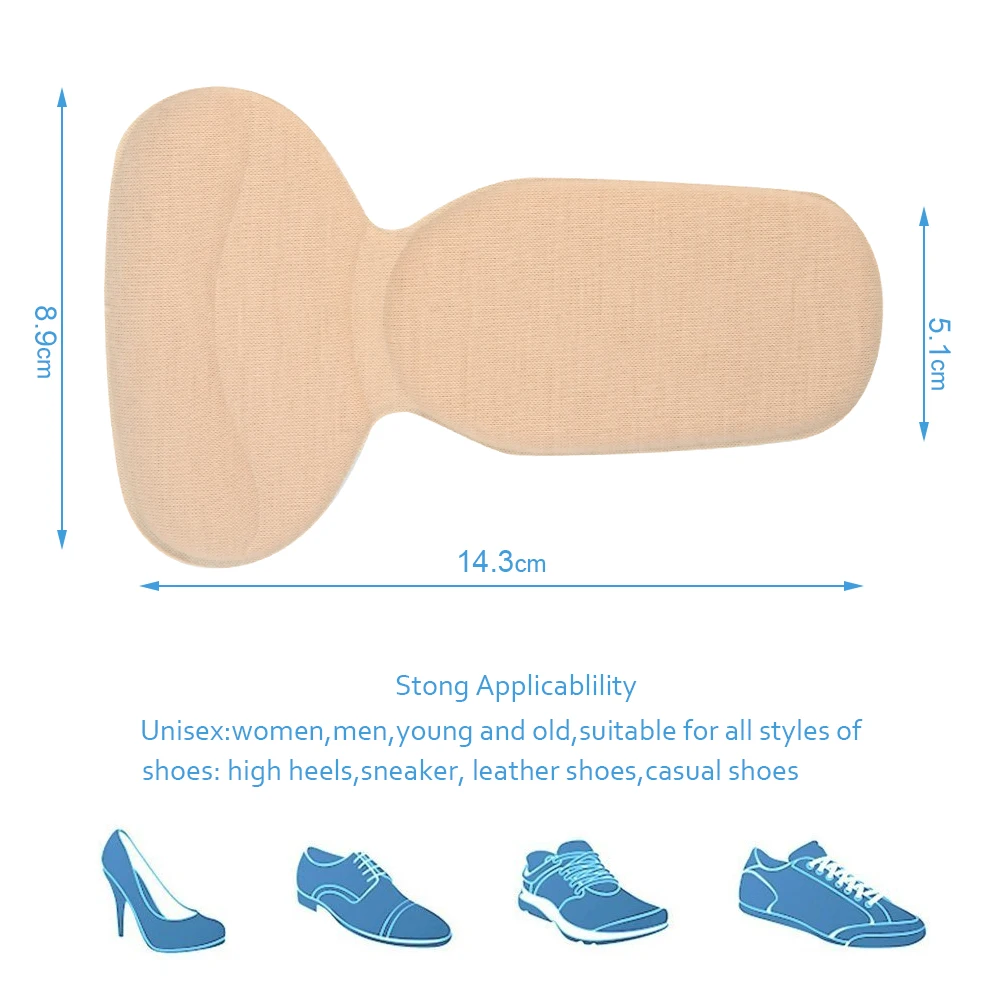 SOUMIT Heel Cushion - 4 Pairs Strong Sticky Shoe Insoles Pads, Heel Grips Liner Care for High Heels Inserts for Women & Men 