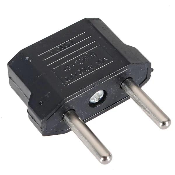 

Universal Portable Changing Flat to Round Plug Adapter Converter for European Electrical Traveling Outdoor EU Connector Adaptor