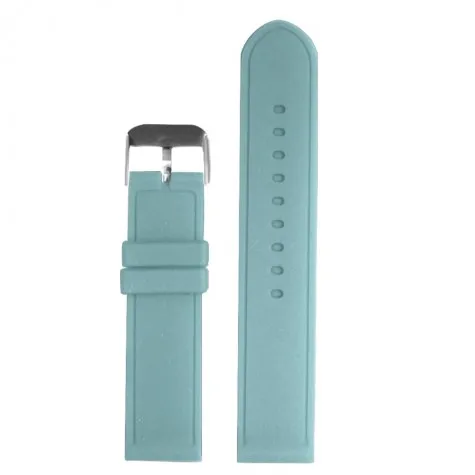 20mm Powder Blue Silicone Jelly Rubber Men Ladies Watch Band Straps WB1087P20JB