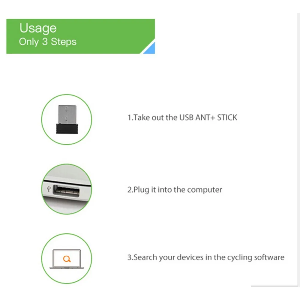 Мини-адаптер ANT+ usb-флешка адаптер ANT USB флешка адаптер портативный для Garmin для Zwift для Wahoo Велоспорт Garmin Forerunner