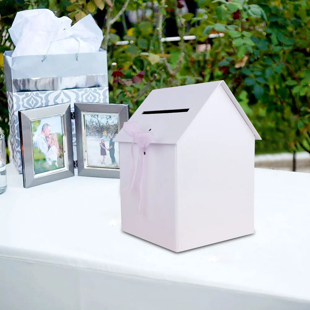 OurWarm DIY коробка для свадебных карточек, коробка для бумажных денег, красивые свадебные украшения, вечерние, белые бумажные доски