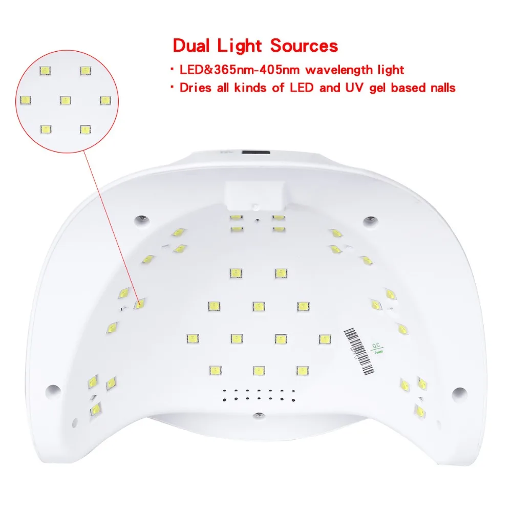 SIMINAIL SUN X UV светодиодные лампы для ногтей сушилка 54 Вт сушилка машина лампа для маникюра гель сушка Pro светильник для быстрого лечения гель-дизайн ногтей инструменты