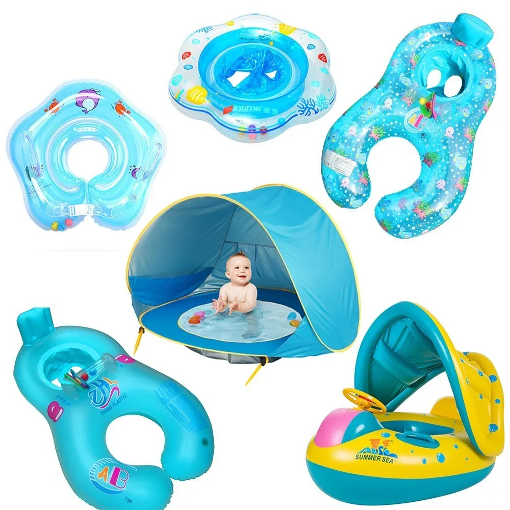 

Baby Swimming Pool Accessories Neck Ring Infant Float Circle Inflatable Summer Swimtrainer Toy Bouee Bebe Pool Floaties Piscina