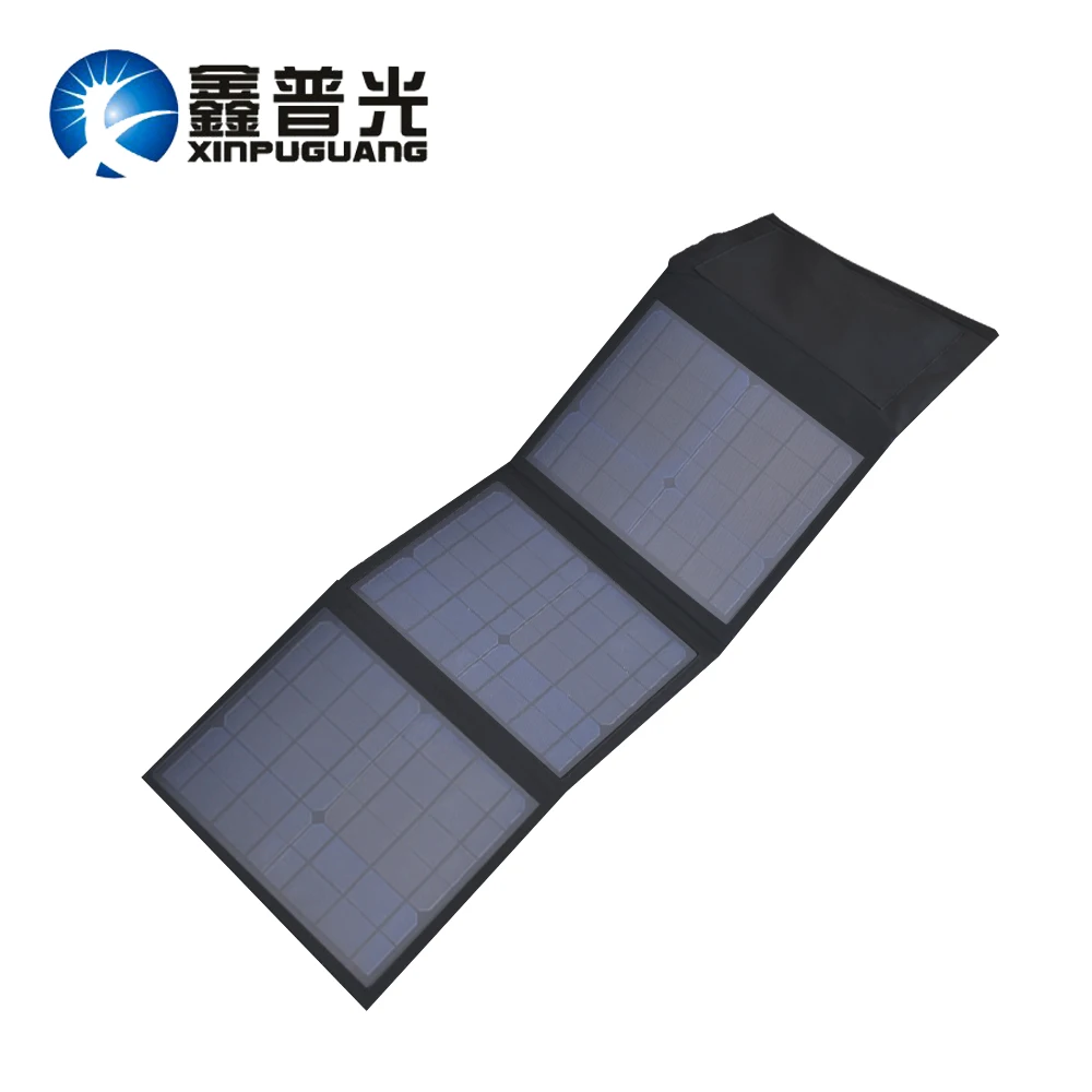

36w 18v 3 folds portable efficient solar panel charger using mono cell for USB 5V 2A output beautiful handbag waterproof durable