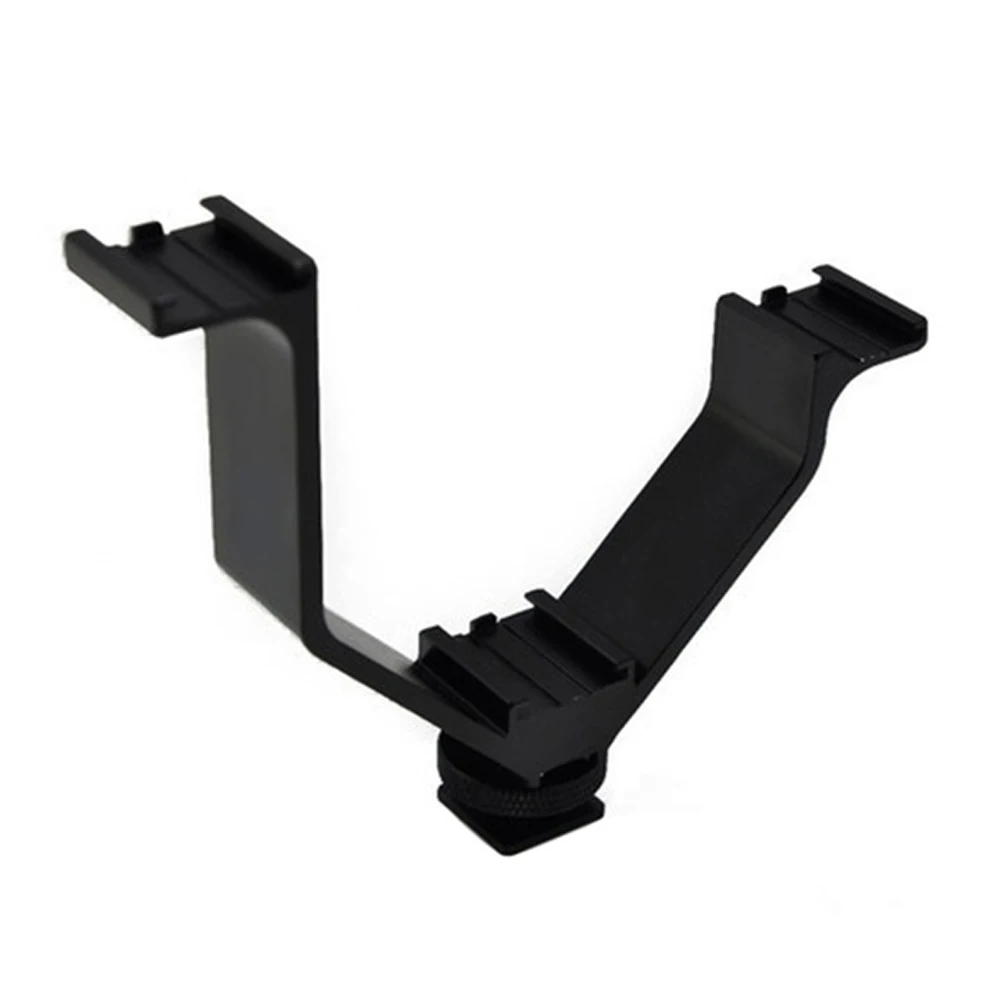 

V-Shape Mount Bracket for Video Light Speedlite Microphone Monitor on DSLR Camera Tripod Camcorder Photography Accessories &