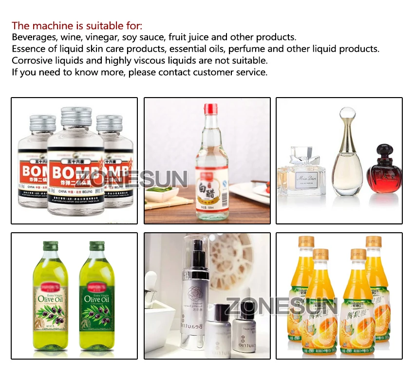 ZONESUN 5-3500 мл маленькая насадка с одной головкой Softdrink e-liquid разливочная машина электрическая маленькая бутылка разливочная машина