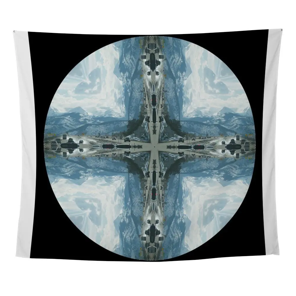 Snowy Mountain Highway Wall Tapestry for Decoration Fabric Hanging | Дом и сад
